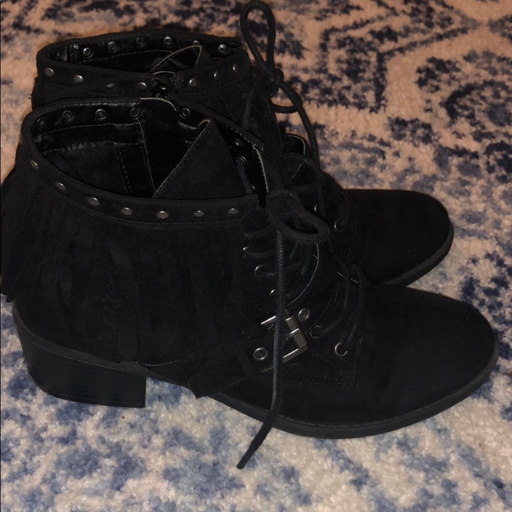 Indigo Rd Fringe Booties - Picture 3 of 6